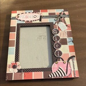 Fashion Girl Multicolor Photo Frame